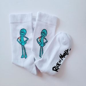 Cartoon Network Rick & Morty Mr Meeseeks Socks White